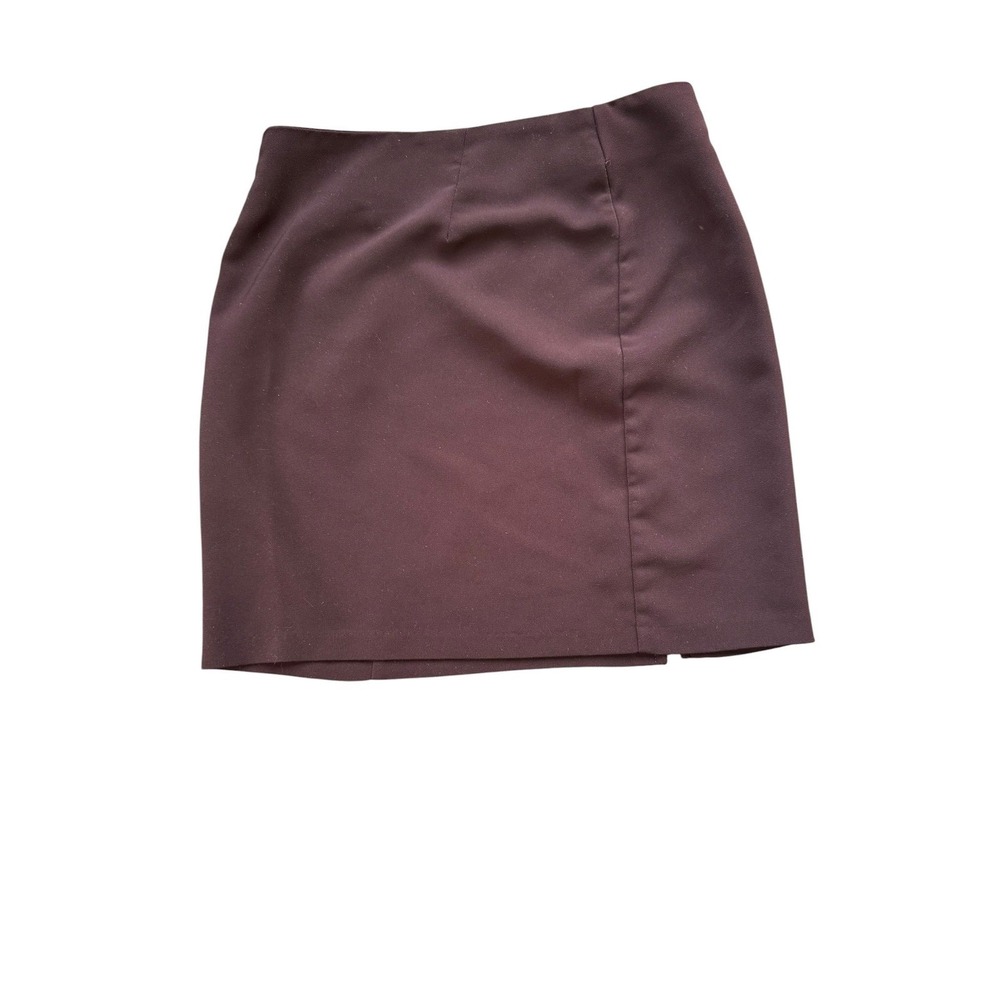 Briggs Mocha Brown mini Pencil Skirt Women's 90s Minimalist
